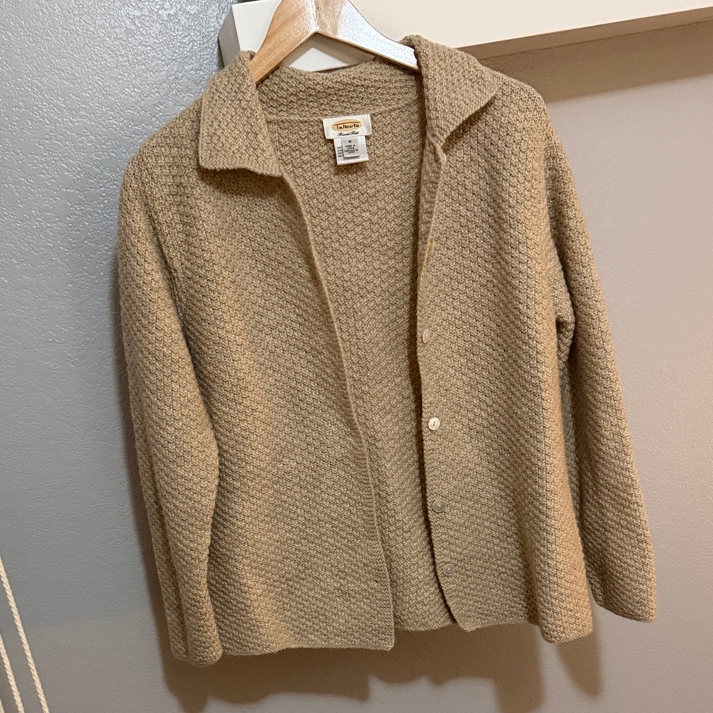 Talbots Beige Hand Knit Sweater